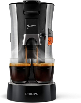 Philips CSA250/11 Senseo select - Cafetera de monodosis (modelo Premium, acero c