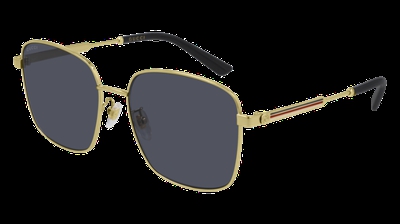 Gucci Gafas de sol GG0852SK 002 Gris oro Mujer
