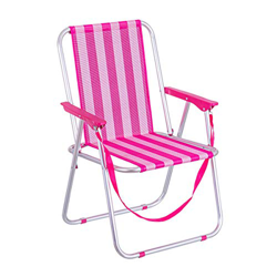 LOLAhome Silla de Playa Plegable Fijo Fucsia de Aluminio y textileno de 75x54x47 cm características