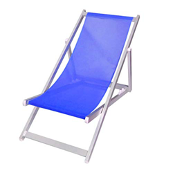 Tumbona plegable de 3 posiciones, de aluminio, modelo SOVERATO de textileno (azul) precio