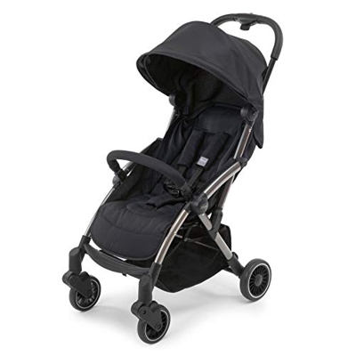 Chicco Cheerio - silla de paseo ligera, con plegado automático y compacto, soporta hasta 15kg del niño, color negro (jet black), unisex