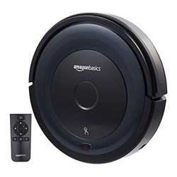 Amazon Basics - Robot aspirador delgado, 18 W (800 Pa), con 6 modos de limpieza, sistema anticolisión y sensor de protección de caída, carga automátic precio