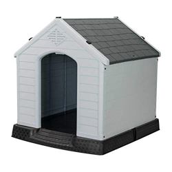 7H SEVEN HOUSE Caseta de Resina para Perros 98,5x105x96,5cm 7house | Caseta para Perros Grandes | Caseta de Plástico 100% Reciclable y Ecológico | Cas en oferta