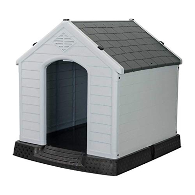 7H SEVEN HOUSE Caseta de Resina para Perros 98,5x105x96,5cm 7house | Caseta para Perros Grandes | Caseta de Plástico 100% Reciclable y Ecológico | Cas