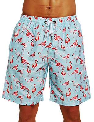 ZHYIF Teenagers Juniors Teen Boys Shorts de natación Shorts de natación con Cintura elástica Deportes Hawaiian Beach Tropical Board Shorts Traje de ba