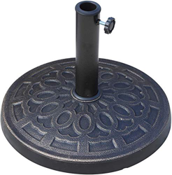 Arco iris Base per Ombrellone, per Aste da 38-50 mm, Resistente Alle Intemperie, Giardino & Balcone, Ø 49,5 cm, Negro características