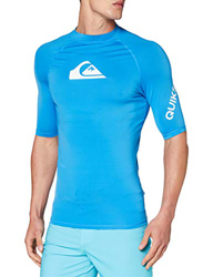 Quiksilver All Time - Licra De Manga Corta con Protección Solar UPF 50 para Hombre Licra De Manga Corta con Protección Solar UPF 50, Hombre, Blithe, M en oferta