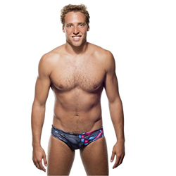 Turbo - Bañador Crystal Gris/Negro de Waterpolo Competicion Natación y Triatlón (S/30) características
