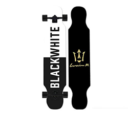 LVSEDE Patineta para Principiantes Superficie Longboard De Arce De 8 Capas 70 * 42Cm Patineta De Rueda Abrasiva, Niños, Adolescentes, Patineta Profesi características