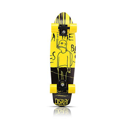 Skateboard 70cm/27inch para Principiantes Adultos y Niños, Mini Cruiser Skateboard con All-in-One Skate T-Tool -Amarillo_70 * 20 * 8.5 CM características