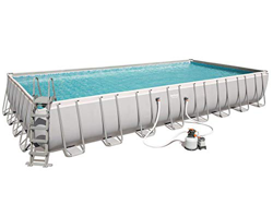 Roderick Irving Power Juego Piscina Rectangular de Acero 956 x 488 x 132 cm Casa y jardín Piscina y SPA Piscina en oferta
