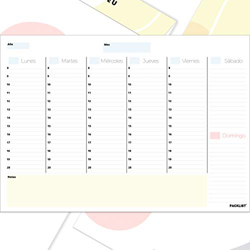 PACKLIST Planificador Semanal Minimalista. Organizador Semanal A4, Planning Escritorio - Weekly Planner Semanal - Regalo Original - Agendas, Planifica en oferta