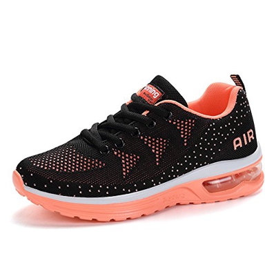 Hombre Mujer Zapatillas de Deportes Zapatos Deportivos Aire Libre para Correr Calzado Sneakers Running BlackOrange38