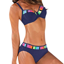 Conjunto De Bikini Sexy para Mujer De 2 Piezas, Bikini Sexy Traje De Baño De 2 Piezas Vintage Sexy Push Up, Traje De Baño Ropa De Playa Brillo Sexy, Z en oferta