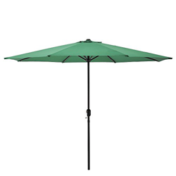 [casa.pro] Sombrilla Ø 300cm [Verde] con manivela Parasol para jardín, terraza, balcón Patio características