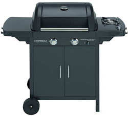 Campingaz 2 Series Classic EXS Vario Barbacoa de gas con 2 quemador, 7.5kW de potencia, Parrilla y plancha de hierro fundido, 1 mesa lateral, 10 litro características