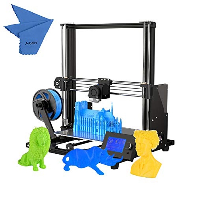 Aibecy Anet A8 Plus Impresora 3D de alta precisión mejorada Medio bricolaje Semi-ensamblaje 300 * 300 * 350 mm Tamaño de impresión grande Marco de ale