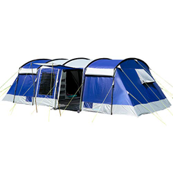 skandika Montana Sleeper - Tienda de campaña Familiar para 8-10 Personas - cabinas oscuras para Dormir - Columna de Agua de 5.000 mm (Sleeper 10 pers. precio