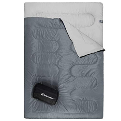 Bessport Saco de Dormir Doble para Acampar, 2 Personas Adultos/Adolescentes Saco de Dormir Ligero para mochileros, Senderismo, Carpa, campista al Aire en oferta