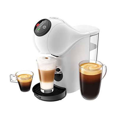 Krups Genio S Basic KP2401 - Cafetera de cápsulas, capacidad XL 0.8 litros, bebidas frías o calientes, modo Eco, pantalla táctil, 4 ajustes temperatur