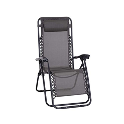 GREEN WICH Tumbonas de jardín Plegables y reclinables en Varias Posiciones, Estable, Segura y cómoda, Negro, Gris y Azul (Negro 1 Unidad) características