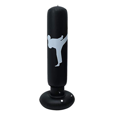 Bolsa de boxeo para niños hinchable 160 cm, saco de boxeo para niños, boxeo, boxeo, boxeo, para adultos con pie pesado, equipo de fitness para Muay Th