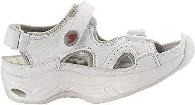 chung shi Comfort Step SANDALE , Sandalias unisex Adulto , Blanco (White) , 35.5 EU