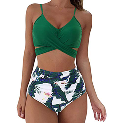 Bikini Conjuntos de Bikinis para Mujer Push Up Mujeres Traje de BañO Estampado Bohemio Dividido BañAdores con Relleno Tops y Braguitas Mujer 2021 bras en oferta