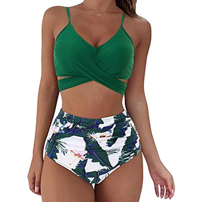 Bikini Conjuntos de Bikinis para Mujer Push Up Mujeres Traje de BañO Estampado Bohemio Dividido BañAdores con Relleno Tops y Braguitas Mujer 2021 bras