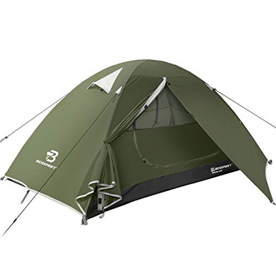 Bessport Tienda de Campaña con Dos Puertas A Prueba de UV/Viento Fuerte/Lluvia para Trekking, Campamento, Playa, Aventura, etc