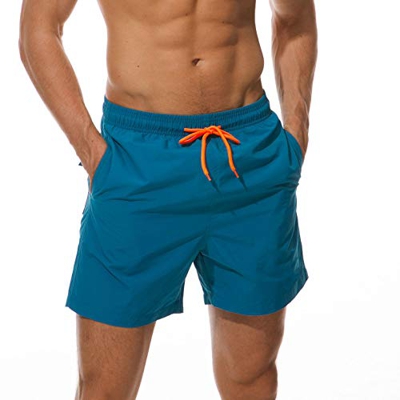 Arcweg Bañador Hombre Chico Playa Poliéster Pantalon Corto Hombre Deporte Secado Rápido Bañadores Natacion Ligero Moda Shorts Azul-G M(EU)