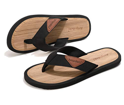 ARRIGO BELLO Chanclas Hombre Flip Flops Antideslizantes Cómodo Espacioso Verano Playa Frio Talla 41-46 (Negro, 45, Numeric_45) en oferta
