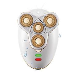 Axsom Caress Titanium Depiladora Con Cabezales de Titanio - Depiladora mujer para piernas y cuerpo, afeitadora eléctrica sin cable, Color Blanco y Dor características