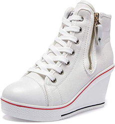 Sandalias de cuña Mujer Cuñas Zapatos 35-43 EU De Lona High-Top Zapatos Casuales Talla Grande Zapatillas de Cuña para Mujer Zapatillas de Deporte Zapa características