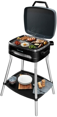 Cecotec Barbacoa Eléctrica PerfectCountry BBQ. 2000W Antiadherente Tapa Abatible