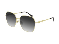 Gucci Gafas de sol GG0882SA 001 Gris oro Mujer en oferta