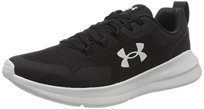 Under Armour Essential, Calzado Deportivo Hombre, Blanco Negro 001, 44.5 EU