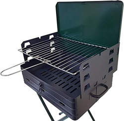 BAR007 Barbacoa resellable y convertible en maleta 42x31xH80cm parrilla de acero en oferta