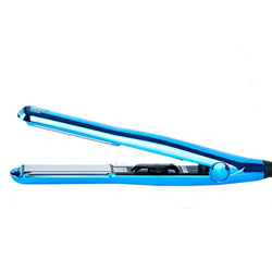 Perfect Beauty Titanium Mirror - Plancha profesional de titanio, Avanzada tecnologia, Control temperatura 230 ºC máx, Especial keratina, color Azul en oferta