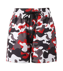 LAUSONS Bañador Camuflaje Hombre Shorts de Playa para Hombre Impresion 3D Bermudas de baño con cordón Ajustable - 5-2XL características