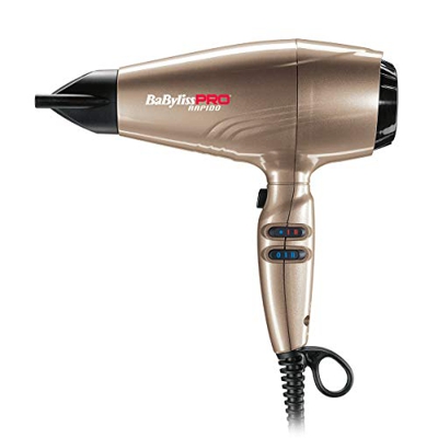 Babyliss Pro iónico Rapido Light bronce 2200W secador de pelo