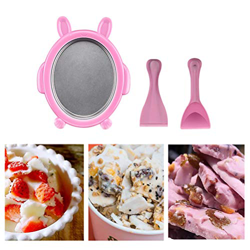 Koowaa Máquina instantánea de helados fritos, yogurt, sorbetes congelados con 2 palas de hielo fritas para hacer helados instantáneos, yogur, sorbet,  precio