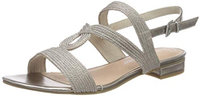 Marco Tozzi 2-2-28185-34, Sandalia con Pulsera Mujer, Rosa (Rose Metallic 592), 39 EU