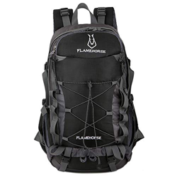 TOMSHOO Mochila de senderismo impermeable de 40 l, para deportes al aire libre, camping, escalada, ciclismo, viajes, para hombres y mujeres, Negro precio