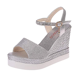 Sandalias Mujer Verano 2019 cuña Bohemias Casuales Zapatillas Hebilla Romanas Flip Flop Mares Playa Gladiador Verano Tacon Planas Zapatos riou precio