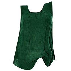VJGOAL Camiseta sin Mangas para Mujer Camisetas de Tirantes Verano Casual Moda Color sólido Cuello Redondo Algodón Lino Tank Tops Tallas Grandes Blusa características