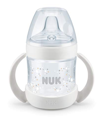 NUK Nature Sense - Botella de aprendizaje | 6 – 18 meses | Indicador de control de temperatura | 150 ml | Válvula anticólicos | Boquilla antigoteo de  precio