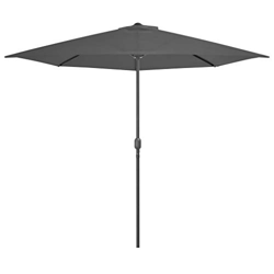 vidaXL Sombrilla Balcón Semicircular Palo Aluminio 300x150 cm Antracita Toldo precio