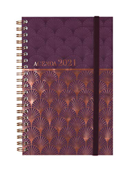 Finocam - Agenda 2021 Semana vista apaisada Espiral You Mosaic Español características