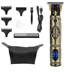 Cortapelos Eléctrica Hombres Professional Cortapelo USB Recargable Barbero, LED Máquina Cortar Pelo Recortadora de Barba de para Barba y Cabello 4 Pei características
